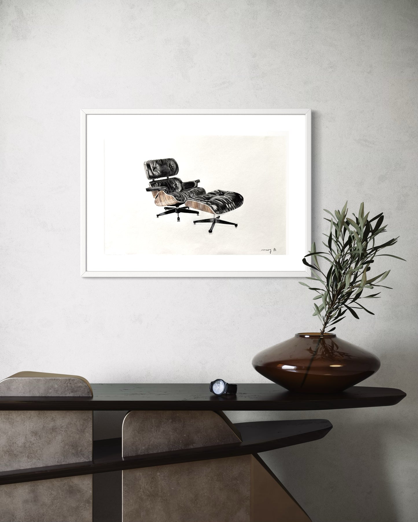 "Lounge chair & Ottoman", Print edition of 50